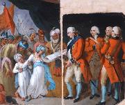 Mather Brown Mather brown lord cornwallis receiving the sons of ipu as hostages oil on canvas